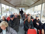 In de strandtrein Tulpenland naar de nieuwe stranden 8 april 2015